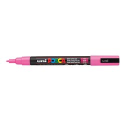 Marqueur posca pc3m gouache encre inodore toutes surfaces pointe fine conique couleur opaque couvrante rose