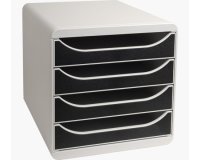 Module de classement Big Box 4 tiroirs Office - Noir
