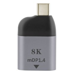 T'nB MINITCMNDP câble vidéo et adaptateur USB Type-C Mini DisplayPort Noir, Gris foncé