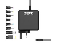 Port Designs 900093B-UK chargeur d'appareils mobiles Ordinateur portable, Universel Noir Secteur Intérieure