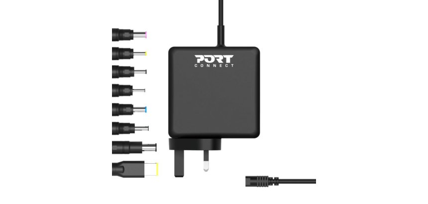 Port Designs 900093B-UK chargeur d'appareils mobiles Ordinateur portable, Universel Noir Secteur Intérieure