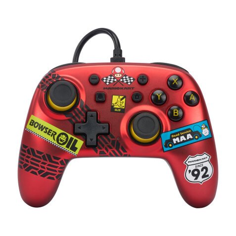 PowerA NSGP0124-01 mando y volante Rojo USB Gamepad Analógico Nintendo Switch