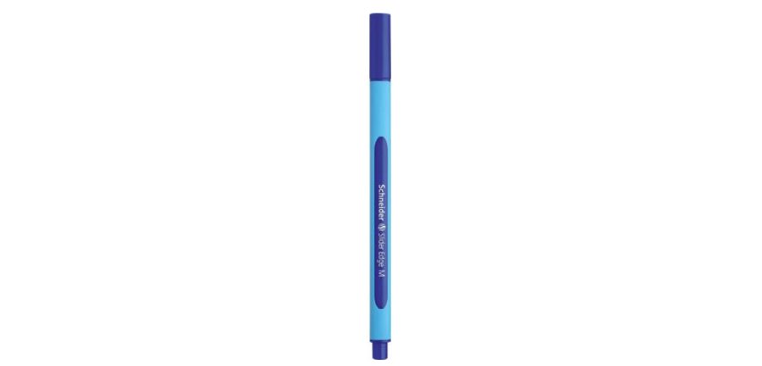 Stylo-bille schneider slider edge pointe moyenne coloris   bleu