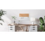 Bi-Office MX03106668 whiteboard 600 x 400 mm Lacquered steel/Cork Magnetic