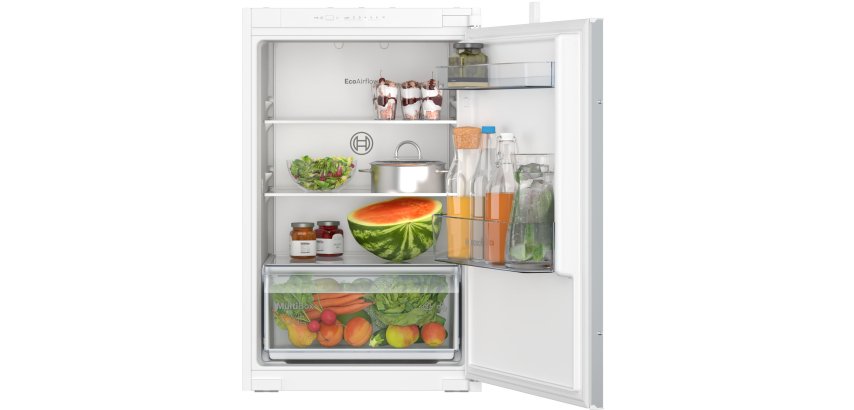 BOSCH Réfrigérateur encastrable 1 porte KIR21NSE0, Série 2, 136 litres, Niche 88 cm