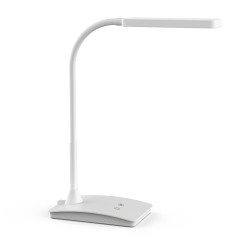 Luminaire bureau maul led pearly colour vario reglable  hauteur 37,5cm bras 35,7cm    tete 16x6cm coloris blanc