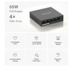 Mercusys 5-Port Gigabit Desktop Switch with 4-Port PoE+