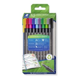 Fineliner triplus Eco+ Edition, étui carton de 10