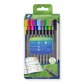 Feutre staedtler triplus fineliner 334 r pointe extra  fine 0,3mm ergonomique coloris assortis etui 10 unites