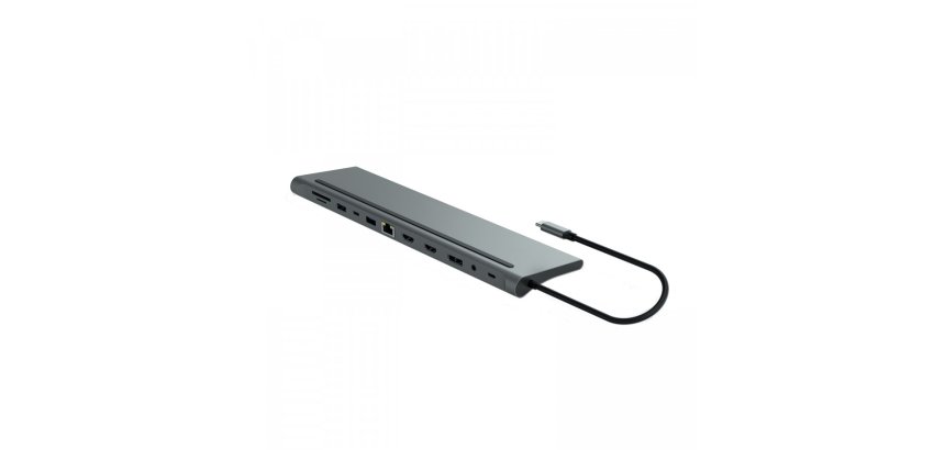 MCL MD1A99AZZUSB3C568 hub & concentrateur USB Type-C 5000 Mbit/s Aluminium