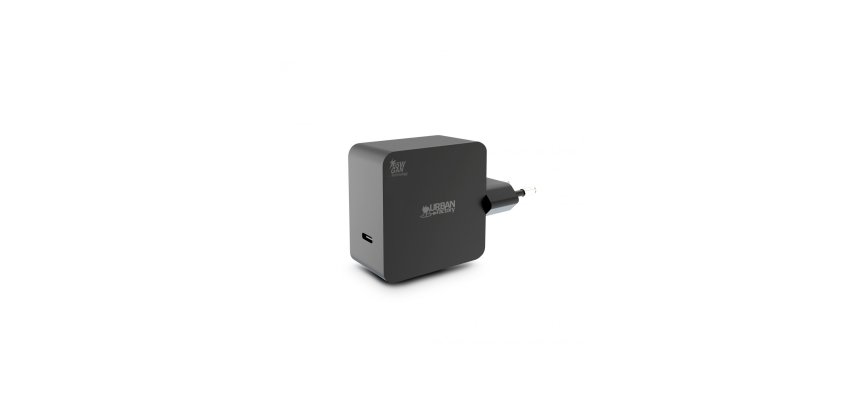 Urban Factory GPS65UF adaptador e inversor de corriente Interior 65 W Negro