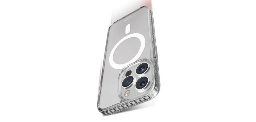 SBS Etui support Coque Extreme 3 Mag iPhone 15 Pro, transparent