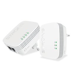 Strong POWERLWF600DUOMINI PowerLine network adapter 600 Mbit/s Ethernet LAN Wi-Fi White 2 pc(s)