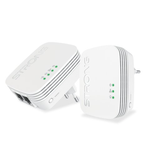 Strong POWERLWF600DUOMINI PowerLine network adapter 600 Mbit/s Ethernet LAN Wi-Fi White 2 pc(s)