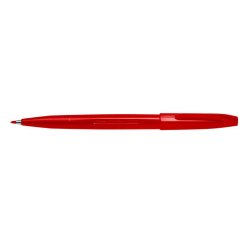 Pennarello Sign Pen S520 punta feltro - punta 2 mm - rosso - Pentel