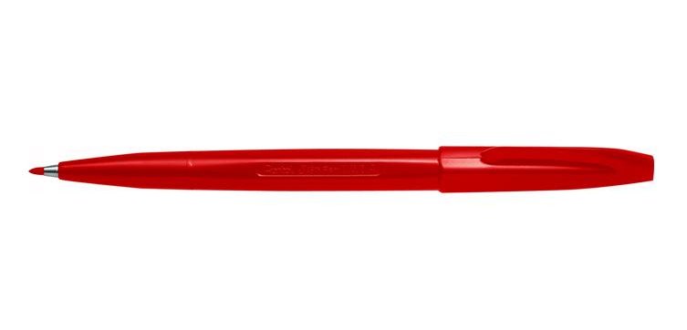 Pentel Sign Pen fineliner Fine Red 12 pc(s)
