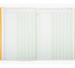 Piqûre 29,7x21cm à tête paresseuse 6 colonnes sur 1 page - 34 lignes - 80 pages - Couleurs assorties