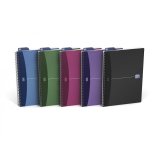 Cahier Oxford office Urban mix A4 ligné 7mm 100 pages reliure spirale couverture polypro coloris assortis