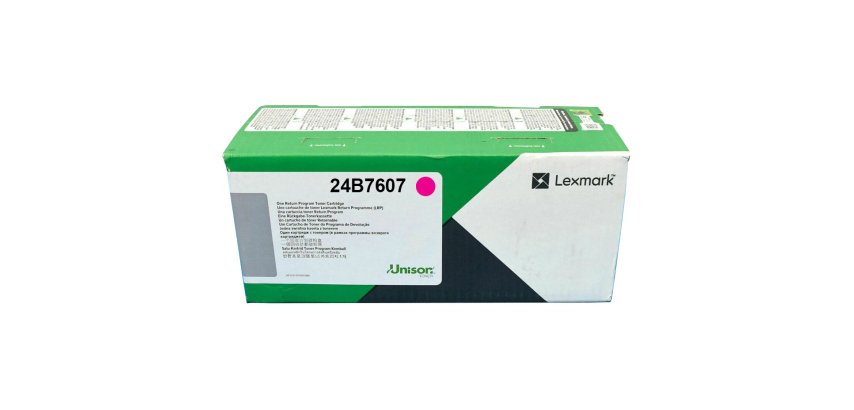 Lexmark 24B7607 cartuccia toner 1 pz Originale Magenta