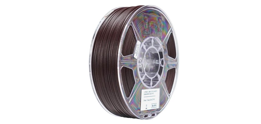 eSUN EABS-CF 1.75mm DARK RED 1kg ABS Rood