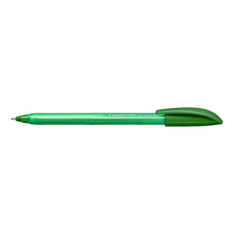 Stylo bille 4320. Corps triangulaire et capuchon. Pointe moyenne 1 mm. Coloris vert