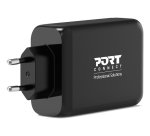 Port Designs 902107EU chargeur d'appareils mobiles Universel Noir Secteur Charge rapide Intérieure