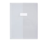Protège-cahier elba standard pvc cristal 20/100e rabat a4+ 240x320mm incolore