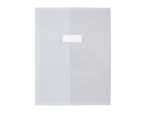 Protège-cahier elba standard pvc cristal 20/100e rabat a4+ 240x320mm incolore