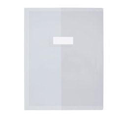 Protège-cahier elba standard pvc cristal 20/100e rabat a4+ 240x320mm incolore