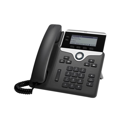 Cisco 7821 téléphone fixe Noir, Argent 2 lignes