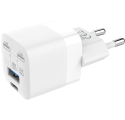Vision TC-PUSBEU/30 chargeur d'appareils mobiles Ordinateur portable, Smartphone, Tablette Blanc Secteur Charge rapide Intérieure