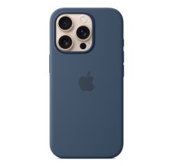 Apple Funda de silicona con MagSafe para el iPhone 16 Pro - Azul denim