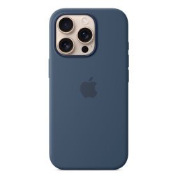 Apple Funda de silicona con MagSafe para el iPhone 16 Pro - Azul denim