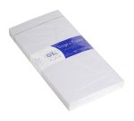 25 enveloppes DL (110x220mm) Vergé de France doublées gommées