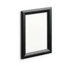 Cadre affichage durable snapframe a5 aluminium film   transparent antireflet coins  droits coloris noir
