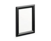 Cadre affichage durable snapframe a5 aluminium film   transparent antireflet coins  droits coloris noir