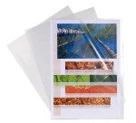 Sachet 100 pochettes polypropylène lisse 12/100e - A5 - Cristal