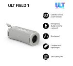 Sony ULT FIELD 1 - Wireless Bluetooth Portable Speaker with ULT POWER SOUND, Powerful Bass, IP67, Waterproof, Dustproof, Shockproof, 12hr Battery, Clear Call Quality, Outdoor, Travel