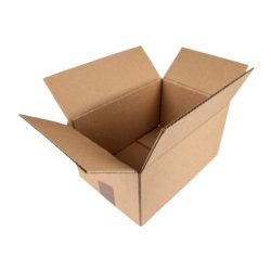 Caisse americaine q-connect carton recycle cannelure 5mm  300x200x150mm