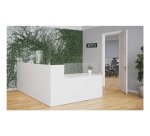 Horloge led murale ou a poser avec capteur co2, temperature et humidite 37,5x4x3,8c,