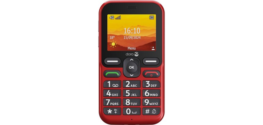 Doro Leva L10 6,1 cm (2.4") 120,7 g Rouge Téléphone numérique
