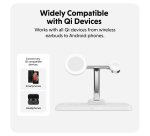 HYPER HJ3004WHGL mobile device charger Headphones, Smartphone, Smartwatch Silver, White DC, USB Wireless charging Fast charging Indoor
