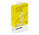 Pantone PT-CTL002-5Y lightning cable 1.5 m White, Yellow