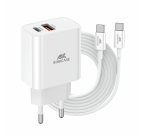 Rivacase PS4102WD4 mobile device charger Smartphone White AC Fast charging Indoor