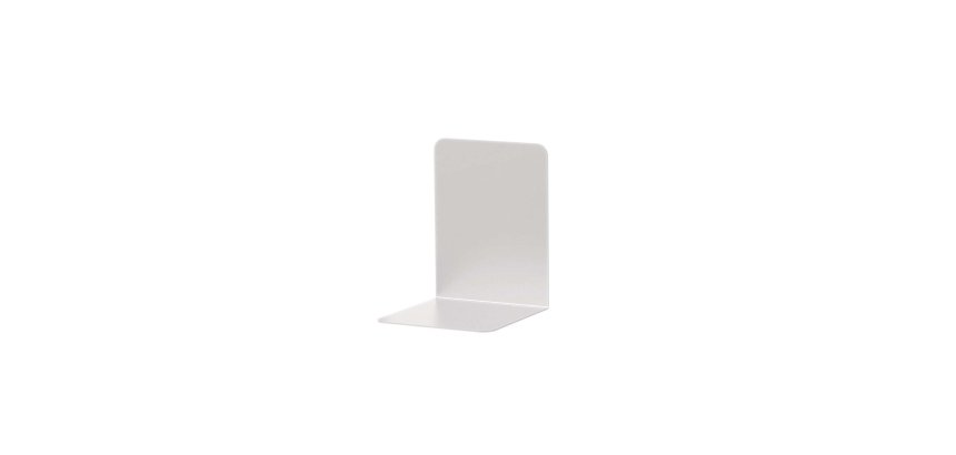 Serre-livres maul aluminium coins arrondis 10x10x13cm     coloris argent