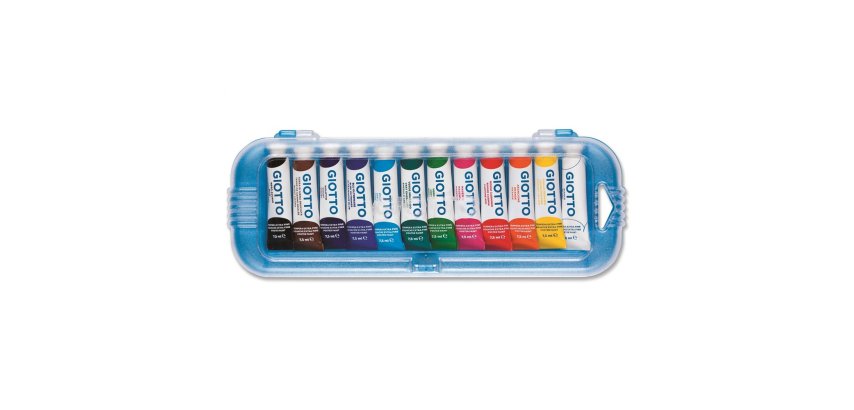 Giotto Scatola 12 tempere 7,5 ml