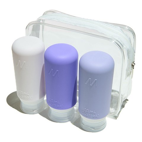 Muitomas TRBOTTLES3VL botella y recipiente de viaje Silicona Botella flexible