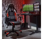 X Rocker 5126601 Siège pour jeu vidéo Fauteuil de gaming Siège rembourré Noir, Rouge