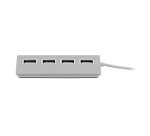 T'nB HUBSLIM4 USB 2.0 480 Mbit/s Blanc
