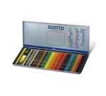 Pastello Supermina - mina 4 mm - colori assortiti - Giotto - astuccio in metallo 50 pezzi